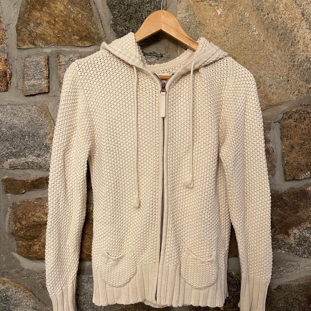 Zip up hooded cardigan